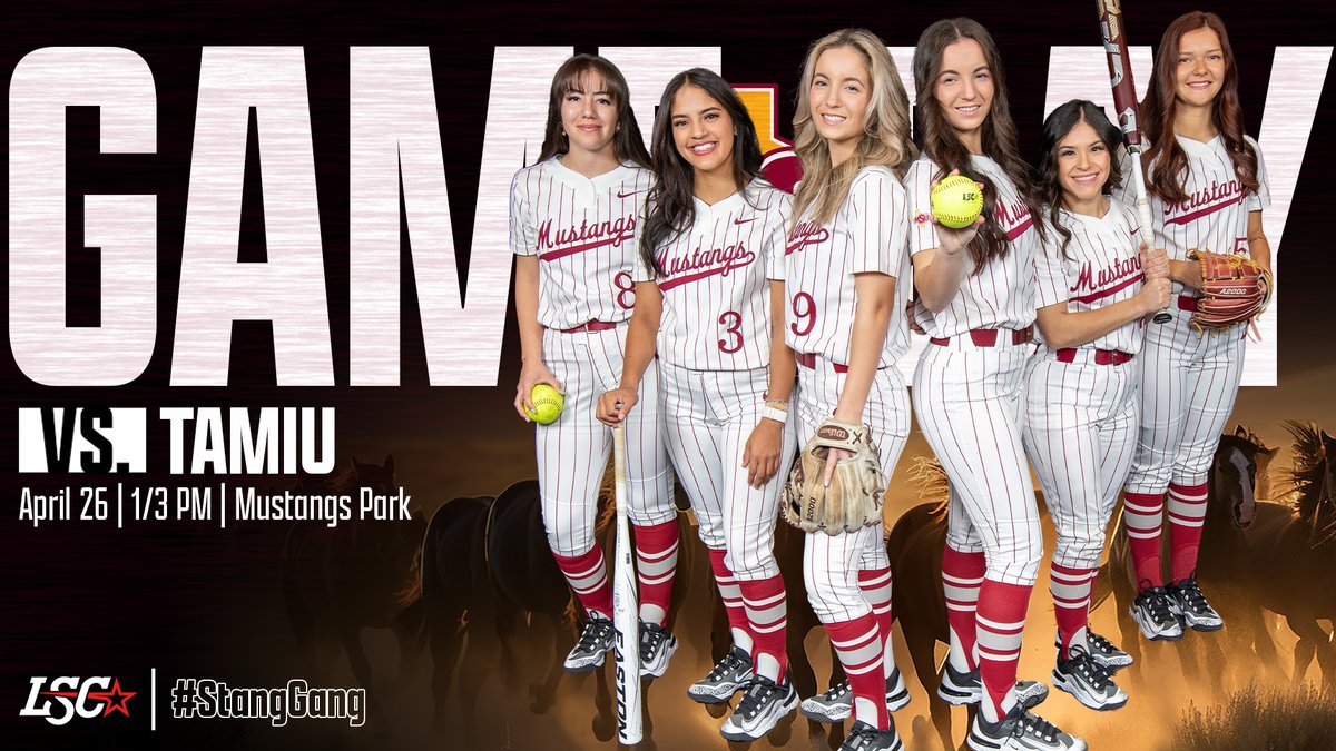 🥎 SENIOR DAY! MSU 🆚 TAMIU ⌚️ 1/3 pm (Doubleheader) 📍 Mustangs Park 📺 bit.ly/494NXbW 📊 bit.ly/3Cdk9ud