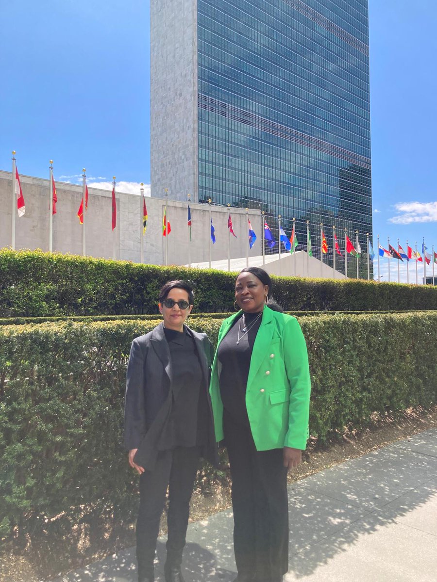 So proud to work with one of the bravest women I know, @niemata to escalate the urgency of the situation in Sudan with Security Council members this week, especially given the urgent importance of protecting civilians in El Fasher. Read her call to action: wps.ngo/ahmadi