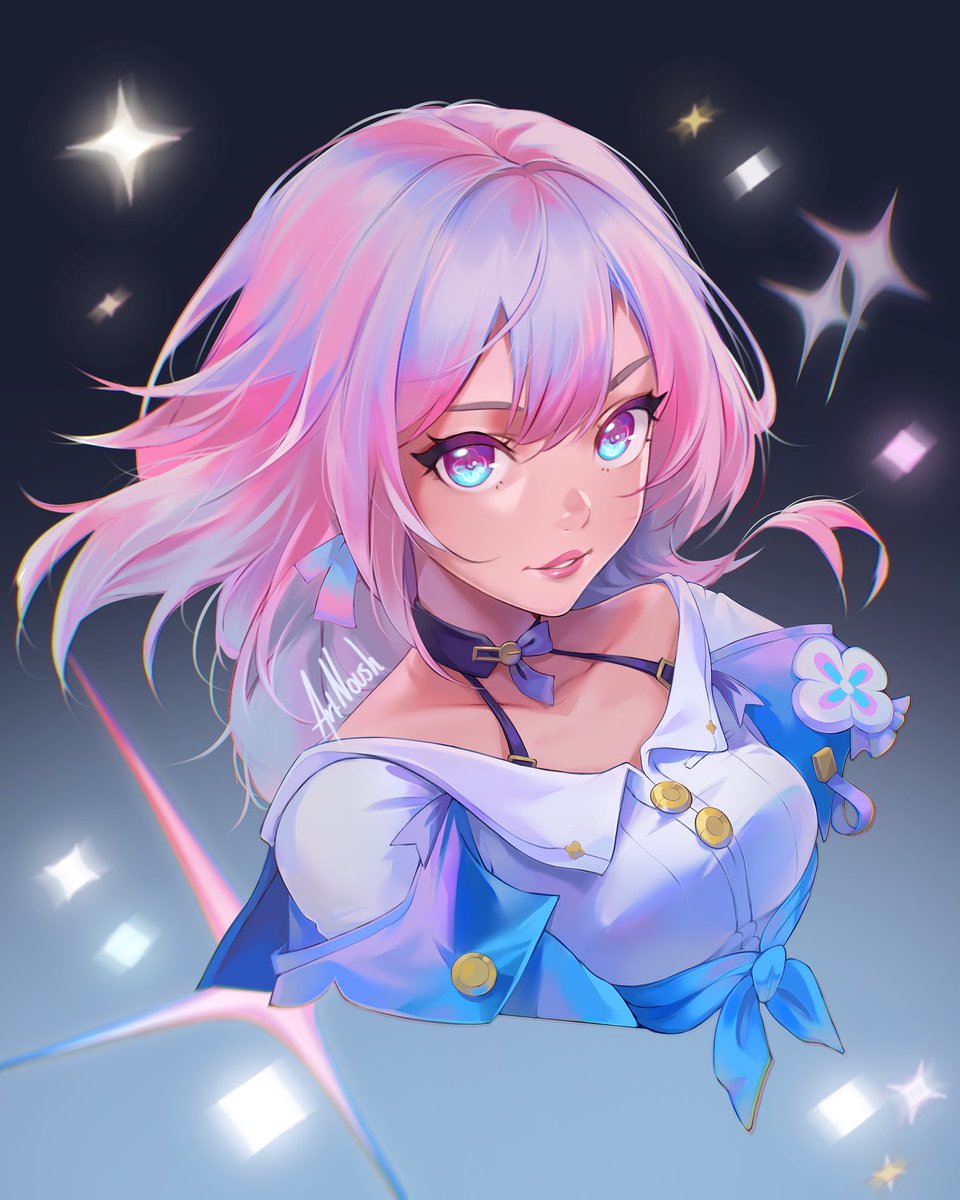 Happy one year anniversary Honkai Star Rail! Celebrating with Miss March 7th ✨🩷 #HonkaiStarRail #崩壊スターレイル #HSRHBD #HSR1Year