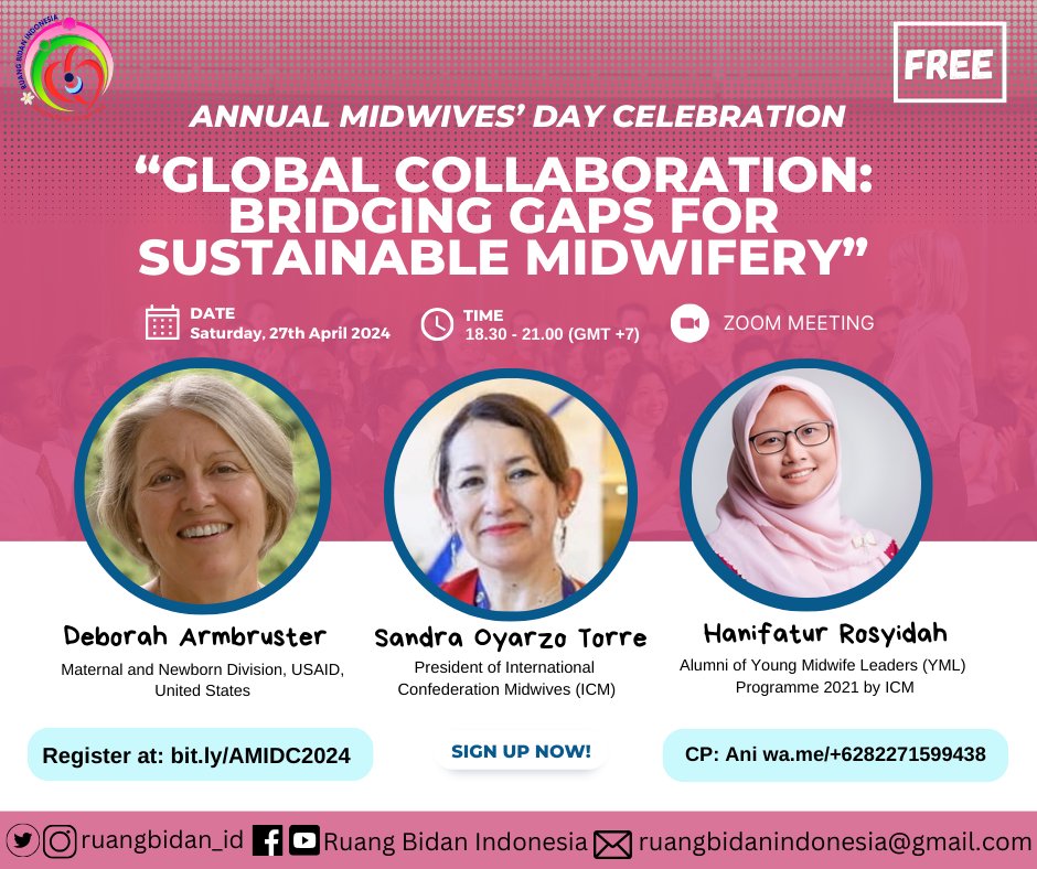 It’s the time of the year when we celebrate the work of midwives everywhere. IDM is a day of celebration, but also of highlighting how important the work of midwives is globally. I feel honored to join @ruangbidan_id @world_midwives #idm2024 #midwivesandclimate