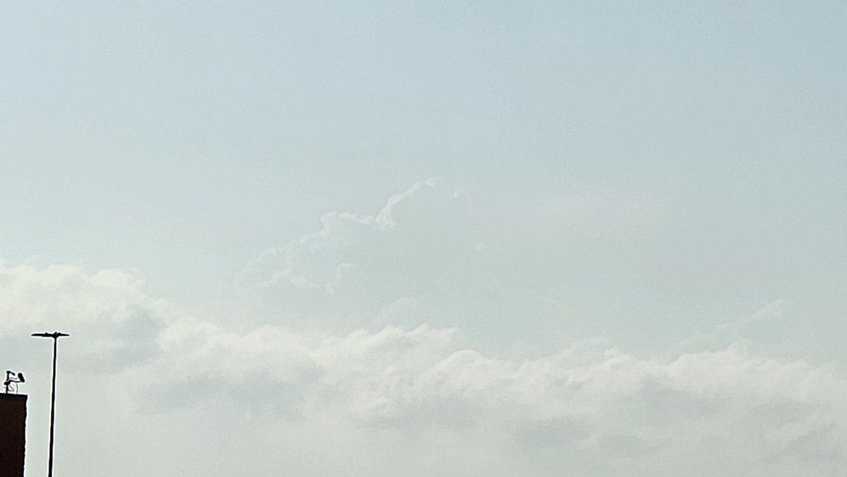 Very, very faint towers west of Pampa, TX *still* attempting to go up along dryline #txwx #wxtwitter #wxX