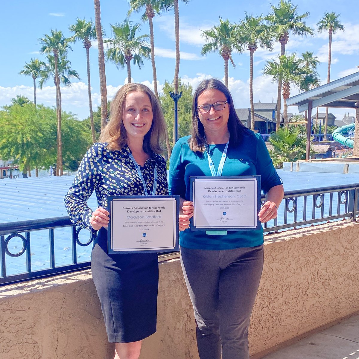 GPEC's tweet image. SVPs Brad Smidt &amp;amp; Kristen Stephenson, VP Tim Bourcet &amp;amp; Sr. Research Analyst Fiona Onyango are at the @_AAED Spring Conference, engaging w/ local partners &amp;amp; connecting on the future of economic development in #GreaterPHX. #AAEDSpringConference #azecondev #economicdevelopment