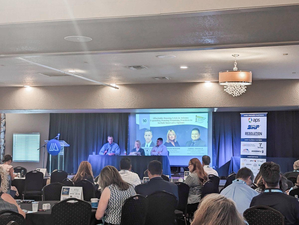 GPEC's tweet image. SVPs Brad Smidt &amp;amp; Kristen Stephenson, VP Tim Bourcet &amp;amp; Sr. Research Analyst Fiona Onyango are at the @_AAED Spring Conference, engaging w/ local partners &amp;amp; connecting on the future of economic development in #GreaterPHX. #AAEDSpringConference #azecondev #economicdevelopment