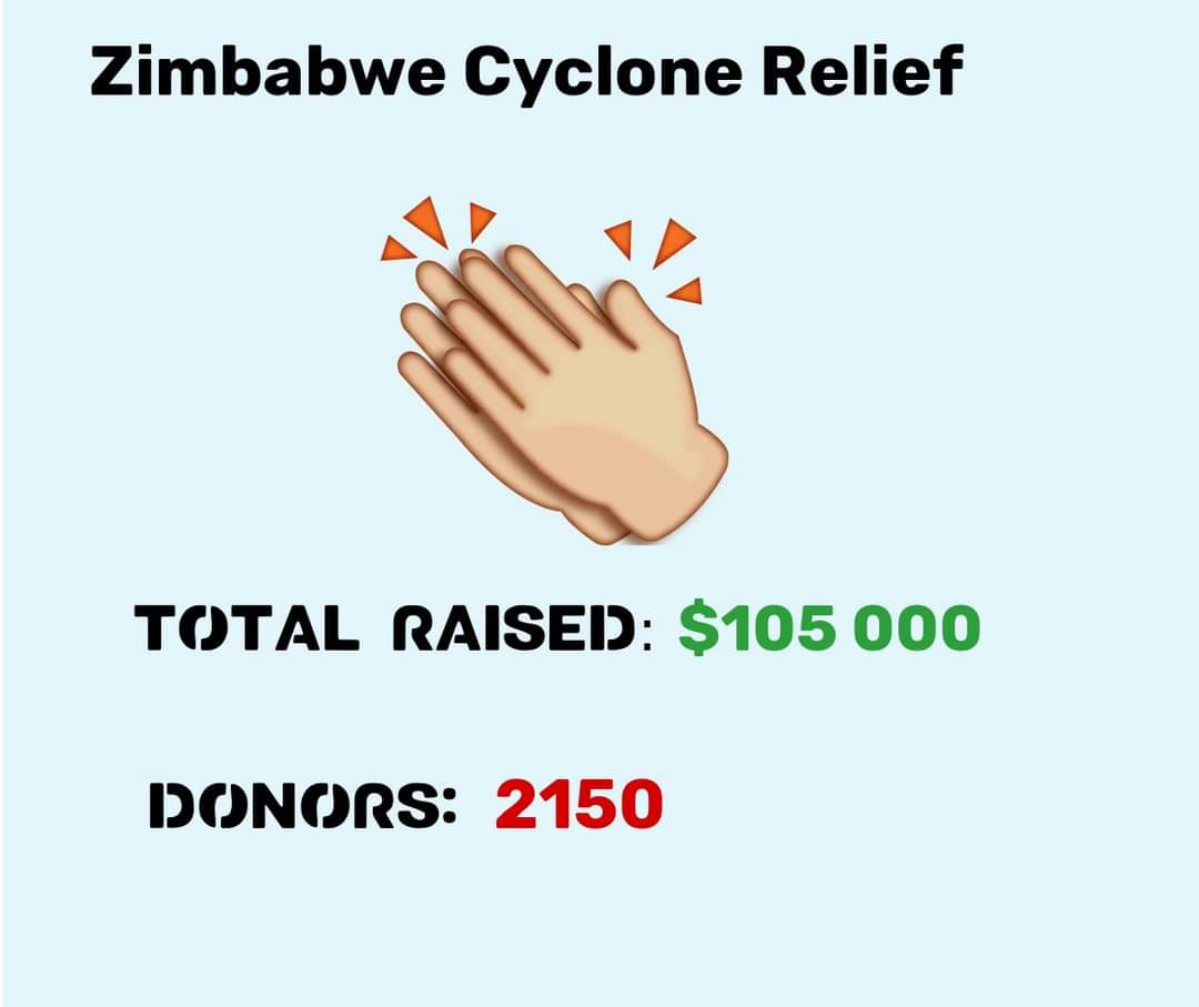 1). 5 years ago on this day we had raised $105 000 for emergency relief after the devastation of Cyclone Idai in parts of Masvingo and Manicaland. People came together, united by their humanity.