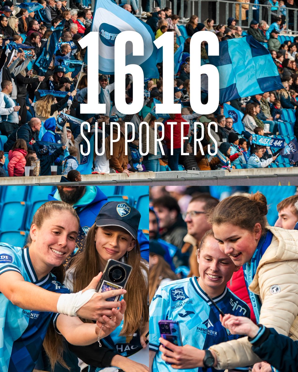 Une affluence de 1616 supporters pour ce dernier match à domicile, merci à tous pour votre soutien ! 🫶