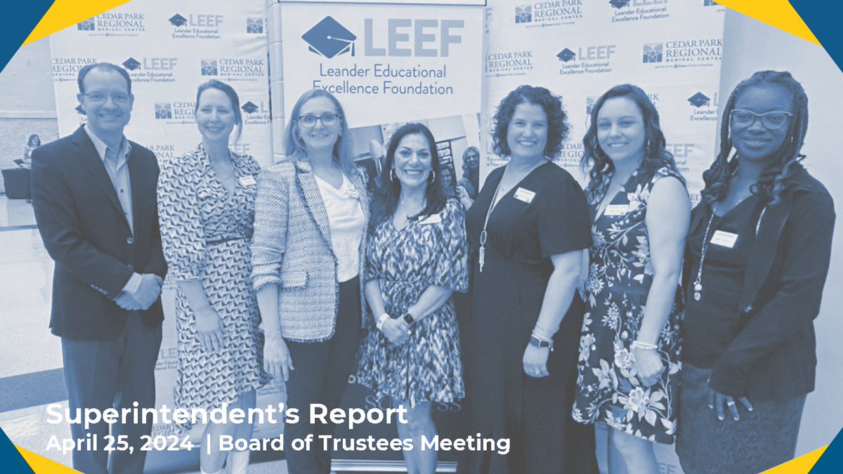 In his Supt. Report to the #LISDBoard, @BruceLISD shared the incredible things happening in #1LISD
- the Empowered Learning Institute wrap-up
- Honoring teachers at @LEEF_TX STAR Awards banquet
- Recognizing students at the @LISDSpecialEd LIVE Celebration
bit.ly/sr425