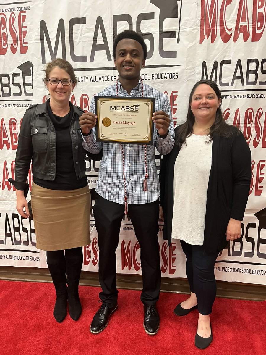 Congratulations to RMs MCABSE Scholarship recipient Dante Mayo!!