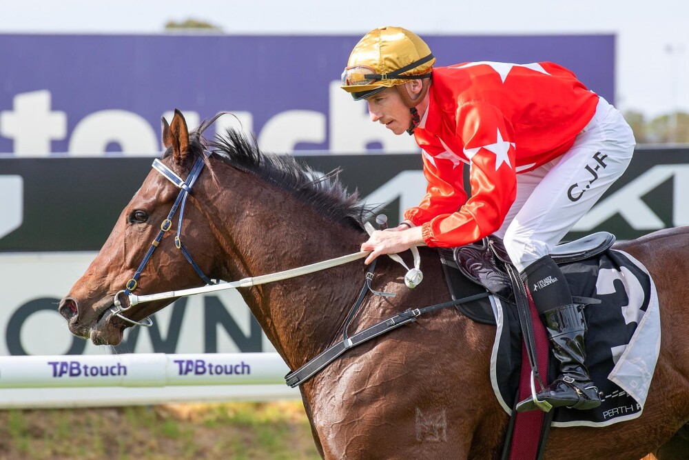 Dance Boss was well backed and found plenty to record pt.1 of an Anzac Day double for the stable. Congratulations connections, 🖐️ starts for ✌️ wins and 3 placings 👌 #SimonMillerRacing 📸: Western Racepix