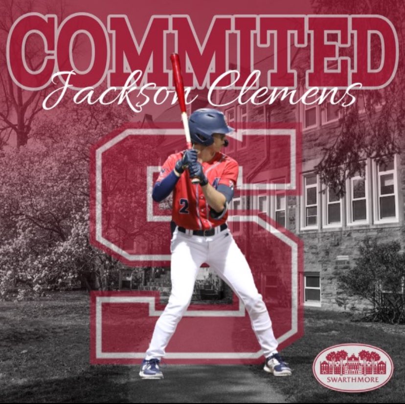 jackson_clemens's tweet photo. I’m very excited to announce my commitment to Swarthmore College to continue my academic and athletic career. I would like to thank my family, teammates, and coaches for helping me every step of the way. I’m excited for what is next to come. Go Garnet! https://t.co/vU3bKrgePN