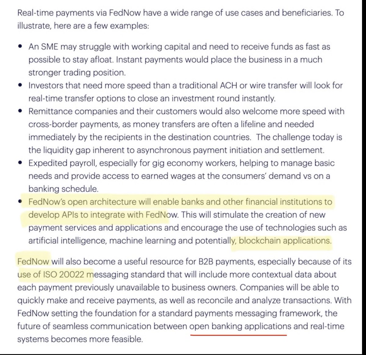 Fednow 🤝 Blockchain Applications with the use of ISO 20022🎯