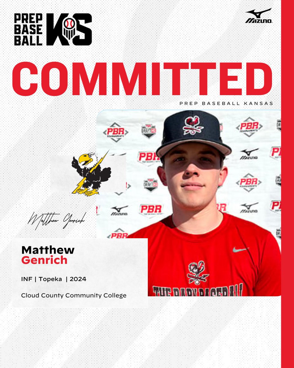 Prep Baseball Kansas (@prepbaseballks) on Twitter photo INF Matthew Genrich (Topeka, 2024) commits to Cloud County Community College
<a href="/GenrichMatthew/">Matthew Genrich</a>
<a href="/high_topeka/">Topeka High Baseball</a>
<a href="/cloudbaseball/">Cloud Baseball</a>
👤: loom.ly/aO6vnjg INF Matthew Genrich (Topeka, 2024) commits to Cloud County Community College
<a href="/GenrichMatthew/">Matthew Genrich</a>
<a href="/high_topeka/">Topeka High Baseball</a>
<a href="/cloudbaseball/">Cloud Baseball</a>
👤: loom.ly/aO6vnjg