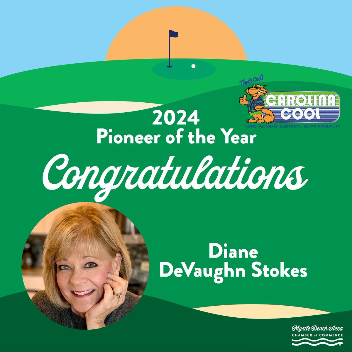 Congratulations to our 2024 Pioneer of the Year presented by Carolina Cool - Diane DeVaughn Stokes!
