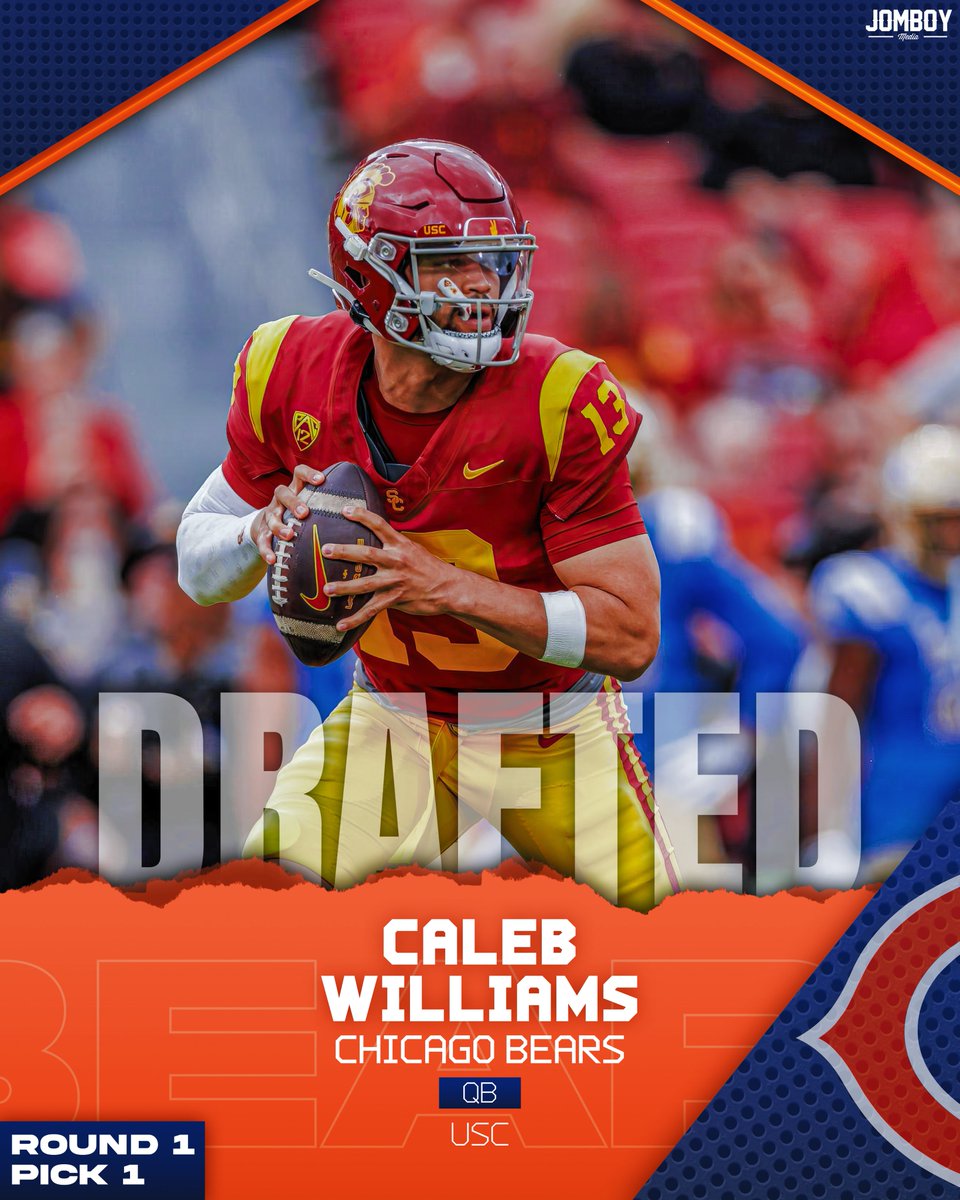 Caleb Williams is officially a Chicago Bear