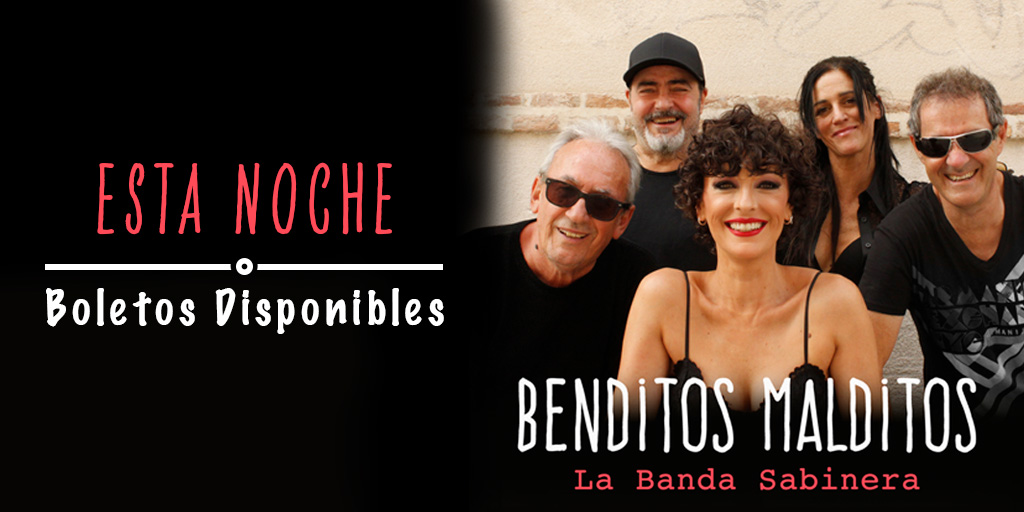 🎤Tenemos una segunda cita con @labandasabinera 🎟️🎟️Boletos disponibles en taquilla. ⏰Horarios. Estacionamiento: 19 h Puertas: 20 h Show: 21 h