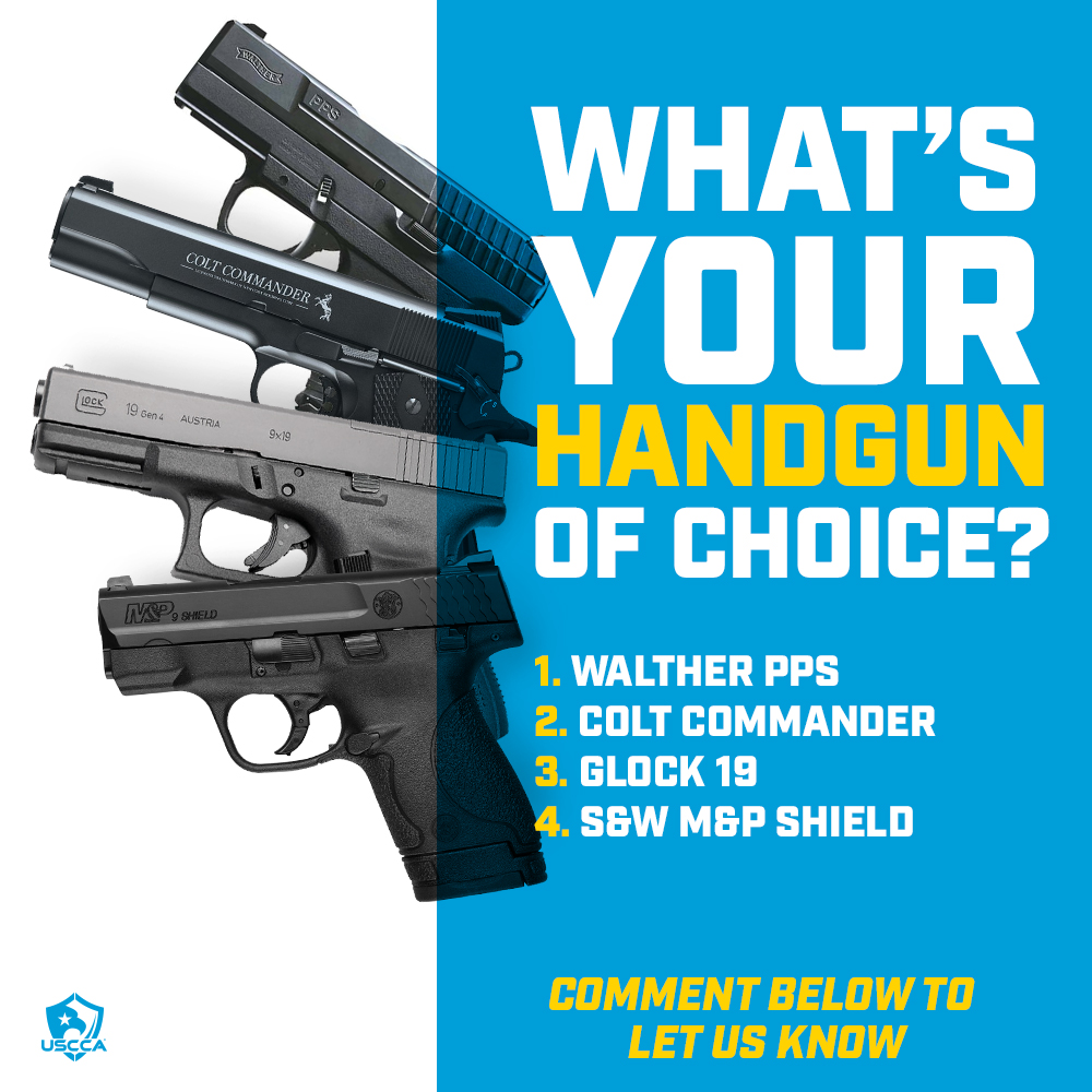 Which one are you picking? P.S. - Pick up this FREE handgun case when you Join the USCCA today! Click >> uscca.co/q7ND