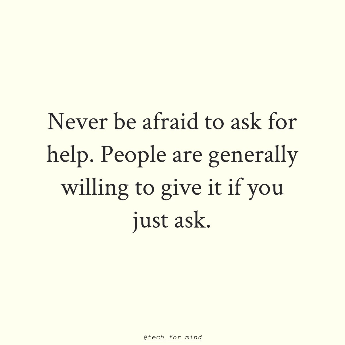 If you need help, will you be brave enough to ask for it? 🤔
#courage #support #growthmindset