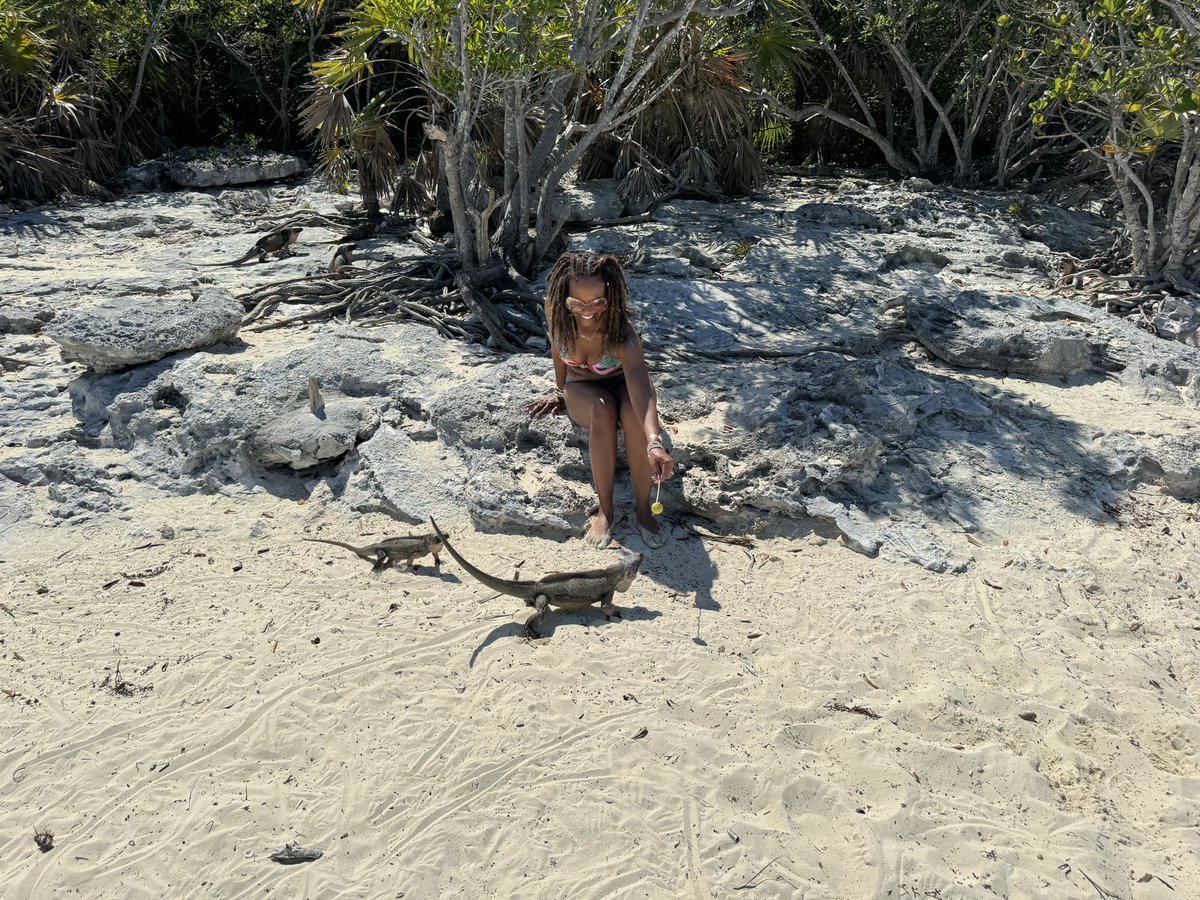 Just out here in the Bahamas hanging with iguanas 🦎