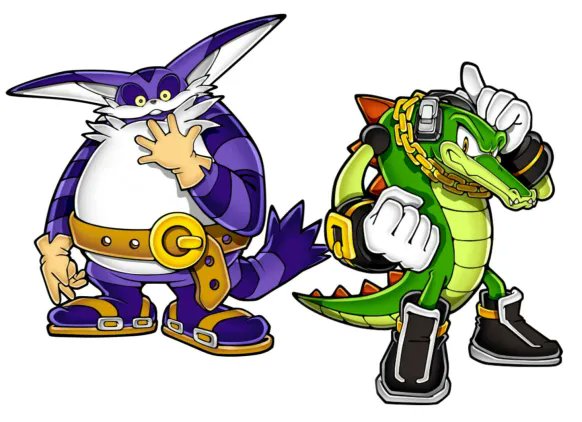 MavyDavy17121's tweet photo. Wanted to make a post about these 2 but I couldn't find any official pics of them together....so I made my own
#bigthecat #vectorthecrocodile #bigvec #bigctor #SonicTheHedgehog https://t.co/rMhYIQHuMv
