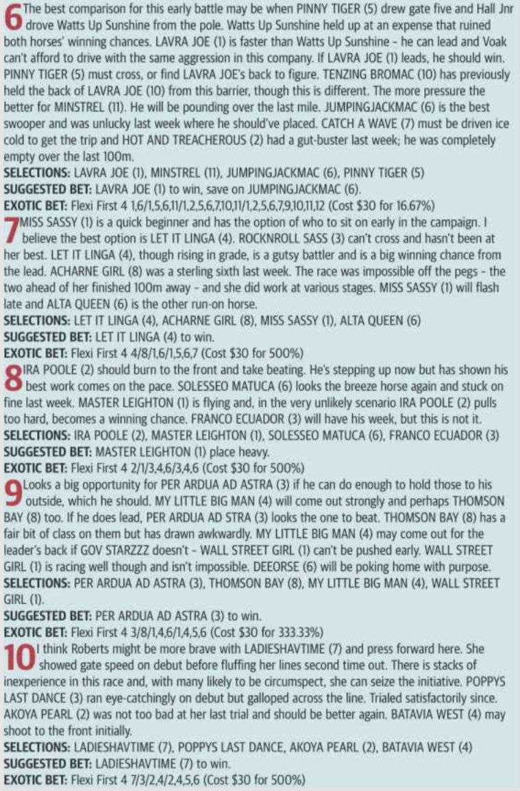 Tonight is the Fremantle Cup @GloucesterPark and will test the resilience of our best horses after a gruelling hit-out in The Nullarbor. Here are my thoughts on the card in the @westaustralian: