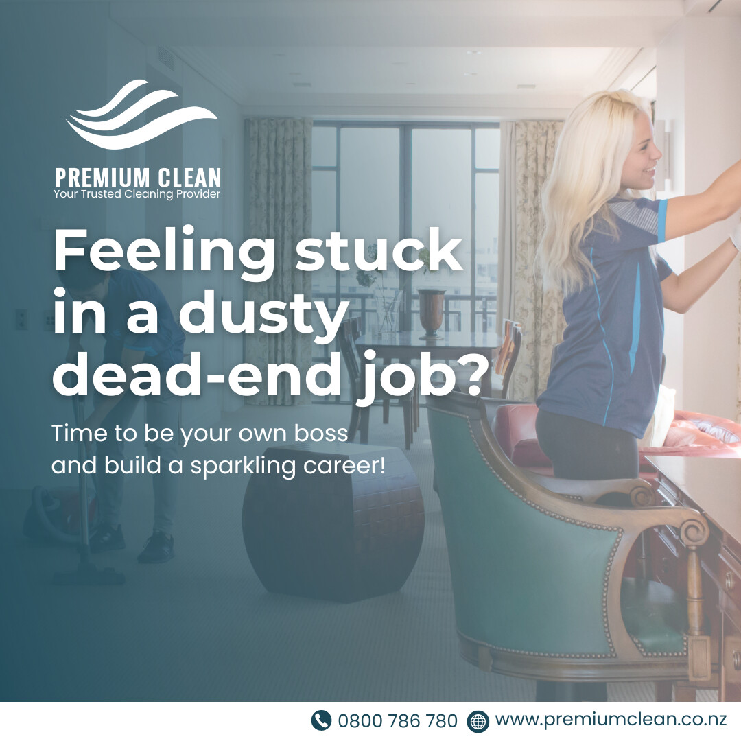 Visit premiumclean.co.nz/franchise/ and learn more about becoming a Premium Clean franchise owner!

#NZBusiness #Entrepreneur #CleaningBusiness #FranchiseOpportunity #PremiumCleanNZ