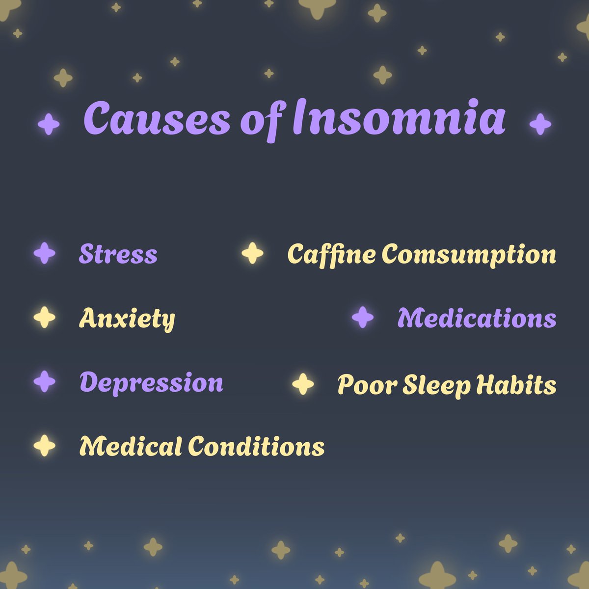 Trouble sleeping? 🧐 You're not alone! Insomnia can have various causes. Understanding the root of your sleep struggles is the first step toward better sleep. 😴 💤

#Insomnia #SleepHealth #Sleep #BetterSleep #SleepMatters #SleepStruggles