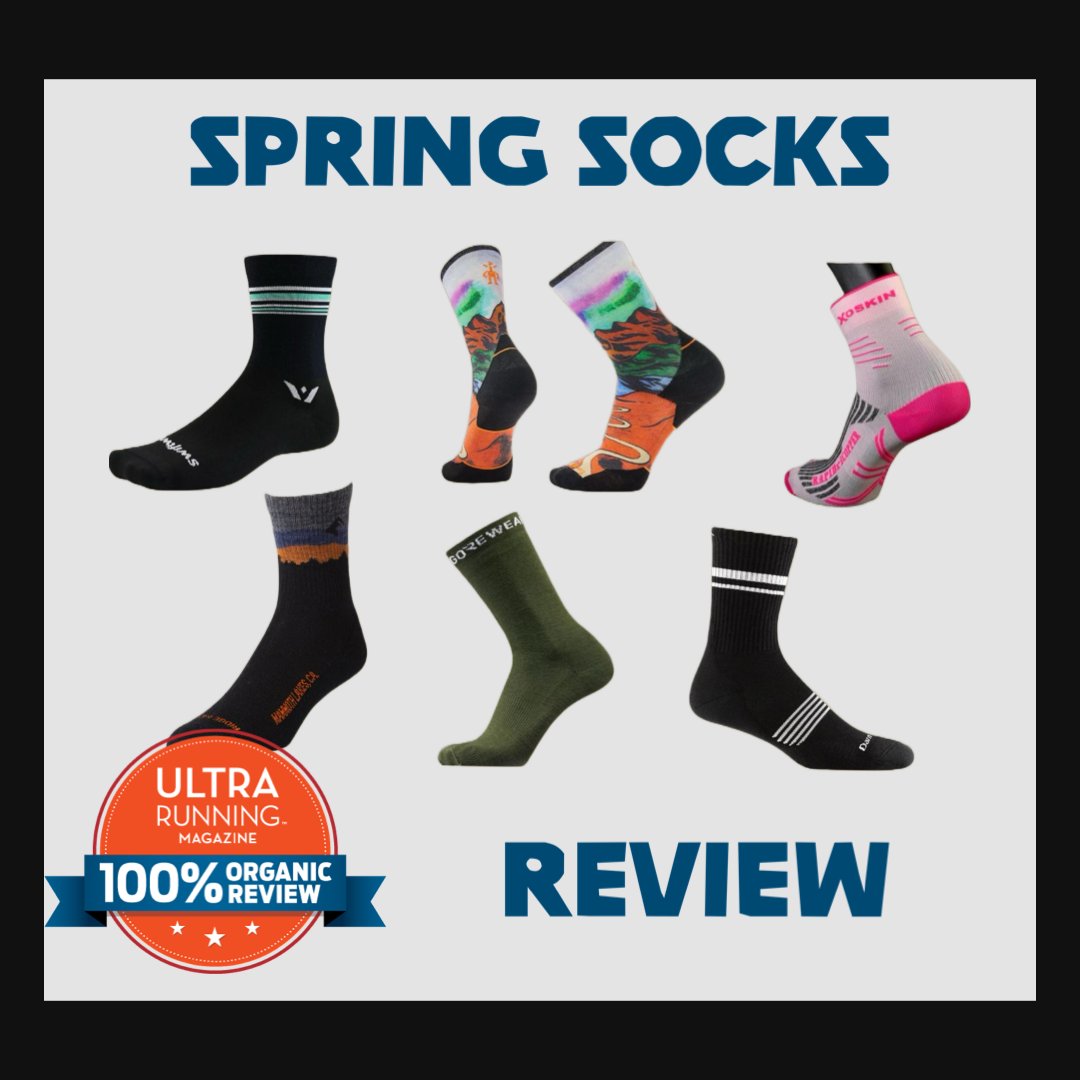 Our team at UltraRunning Magazine reviewed a selection of socks to find out which will keep your feet cool and comfortable while building up the mileage this spring. ultrarunning.com/featured/sprin… @DarnTough @XOSKINUSA @swiftwick @Smartwool @ridgemerino @CEPCOMPRESSION