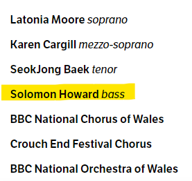 Just taking a look at the @BBCProms line-up, and I thought it worth pointing out that Mr Howard's forename is Soloman, not Solomon (Prom 6). solomanhoward.com