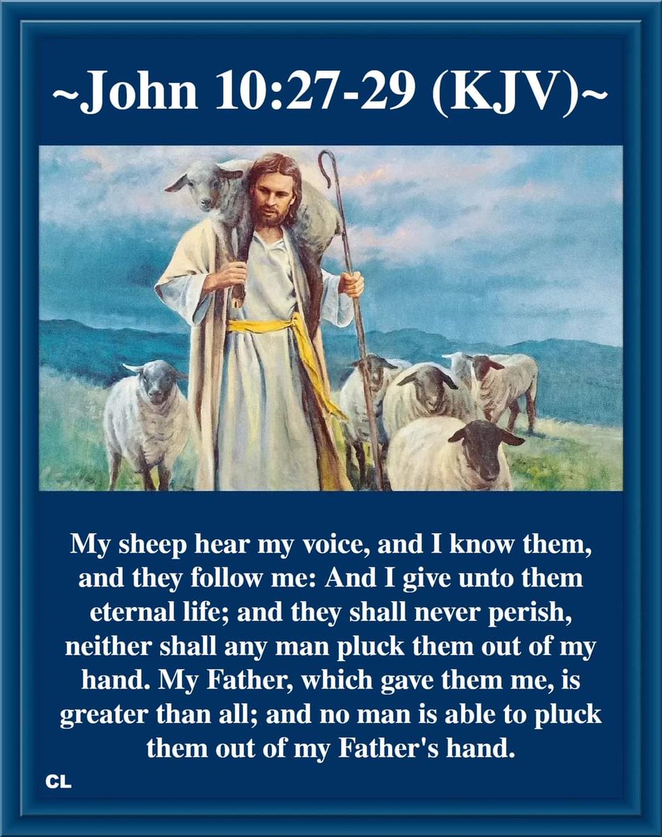 The sheep of Jesus hears His voice, He knows them, and they follow Him.