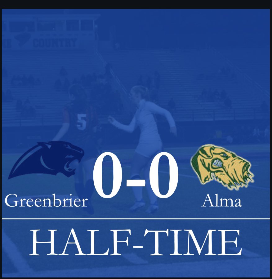 briersoccer's tweet photo. Half time score for tonight’s conference game against Alma https://t.co/n3oZEQnM68