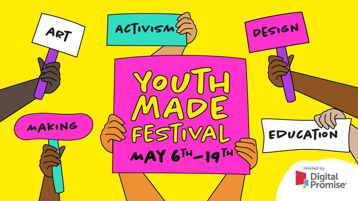 #TeacherTwitter: Save the date for the 2024 YouthMADE Festival! You're invited to be part of the global celebration of youth #creativity and #innovation from May 6-19, 2024! Learn more at our YouthMADE Festival orientation bit.ly/49HxKKi 🚀