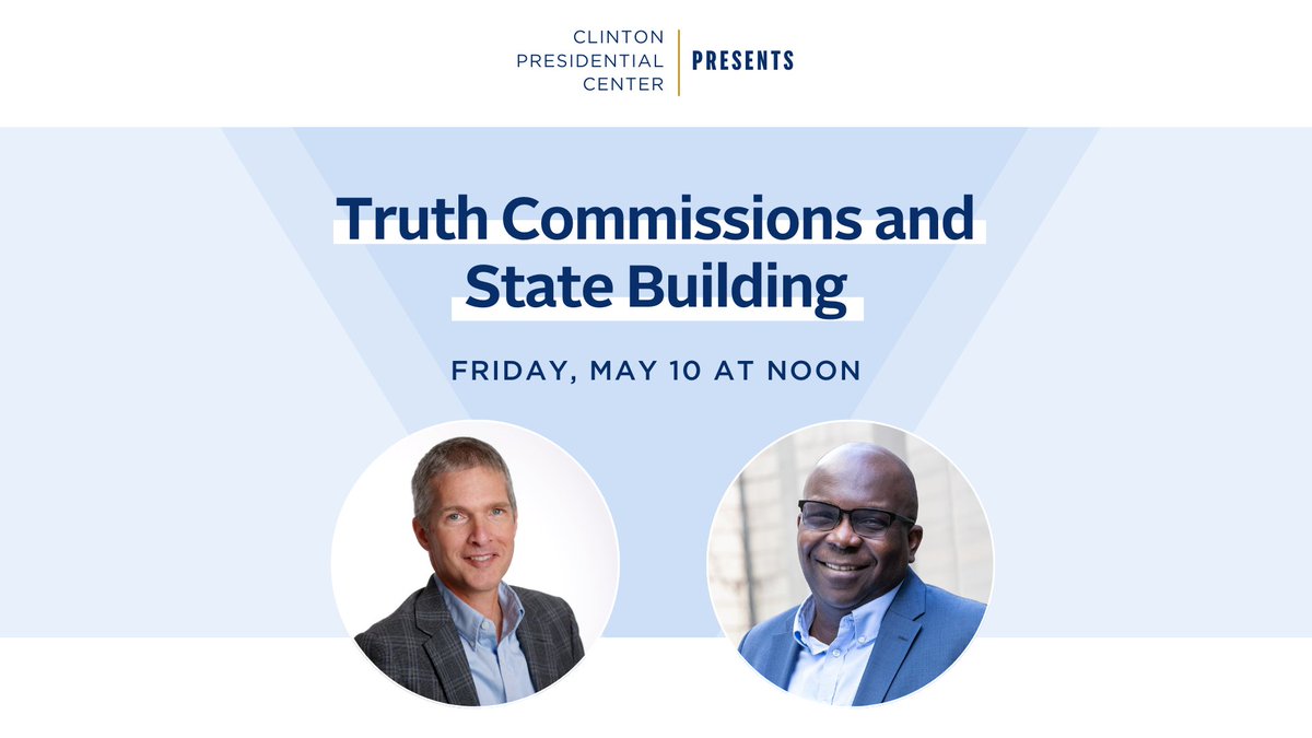 I will be speaking on 'Truth Commissions and State Building' at the Clinton Presidential Center in Arkansas. Drawing on @participedia data, I frame TRCs as democratic innovations in specific post-conflict and post-autocratic state-building contexts. clintonfoundation.org/events/clinton…