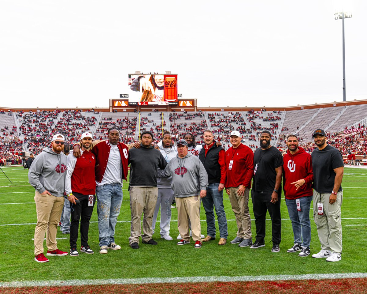 I am blessed to coach the OL at Oklahoma! This is a special place with special people. The best part is the players, both former and current. I appreciate all you guys did and continue to do! The future is bright. Boomer Sooner