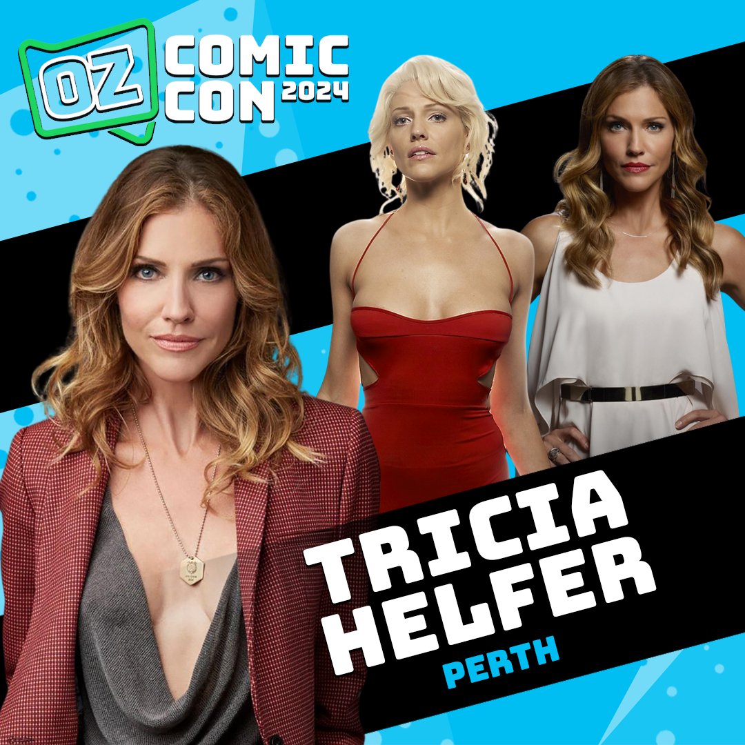 Prepare yourselves for a journey that transcends realms as we welcome celestial force, Tricia Helfer, to OCC Perth! @trutriciahelfer is best known for her roles in Lucifer, Van Helsing, & as the enigmatic Number Six in Battlestar Galactica. Buy tickets: ozcomiccon.com/perth-ticket-d…