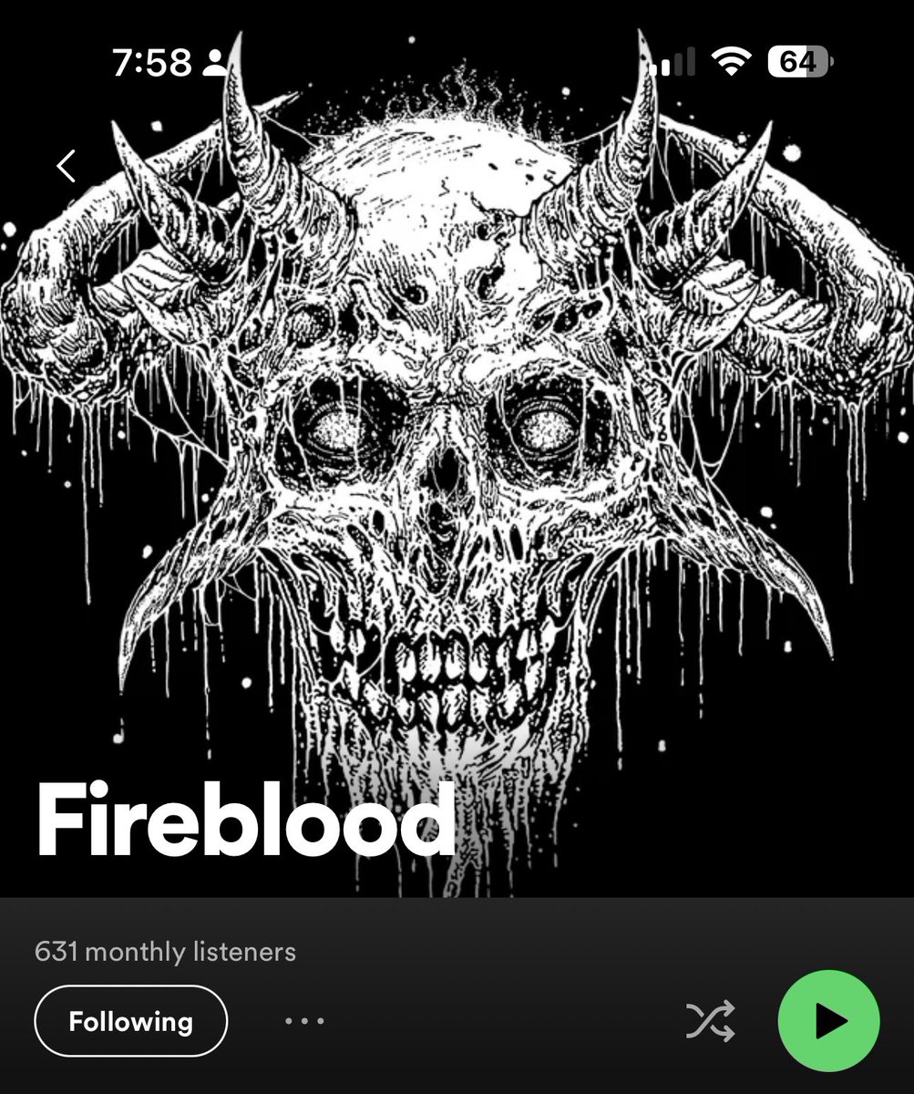 Will you be the 666th monthly listener on <a href="/Spotify/">Spotify</a> ? #doom #stoner #sludge #doomcharts #666 <a href="/AngelBeeBass/">Angel Rot</a> <a href="/stopdroprot/">Mike Rot</a> spotify.link/DxCeEbI15Ib