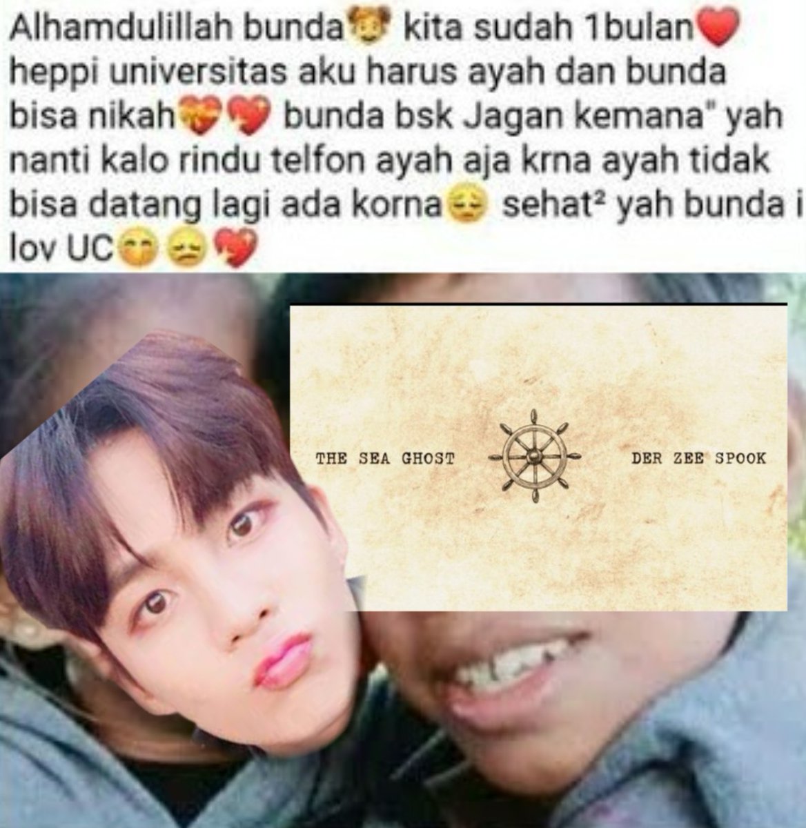 Wonmbin's tweet photo. Hepi universal 2 tahun! @zeespook @seaghosted https://t.co/RrbPM22DCf