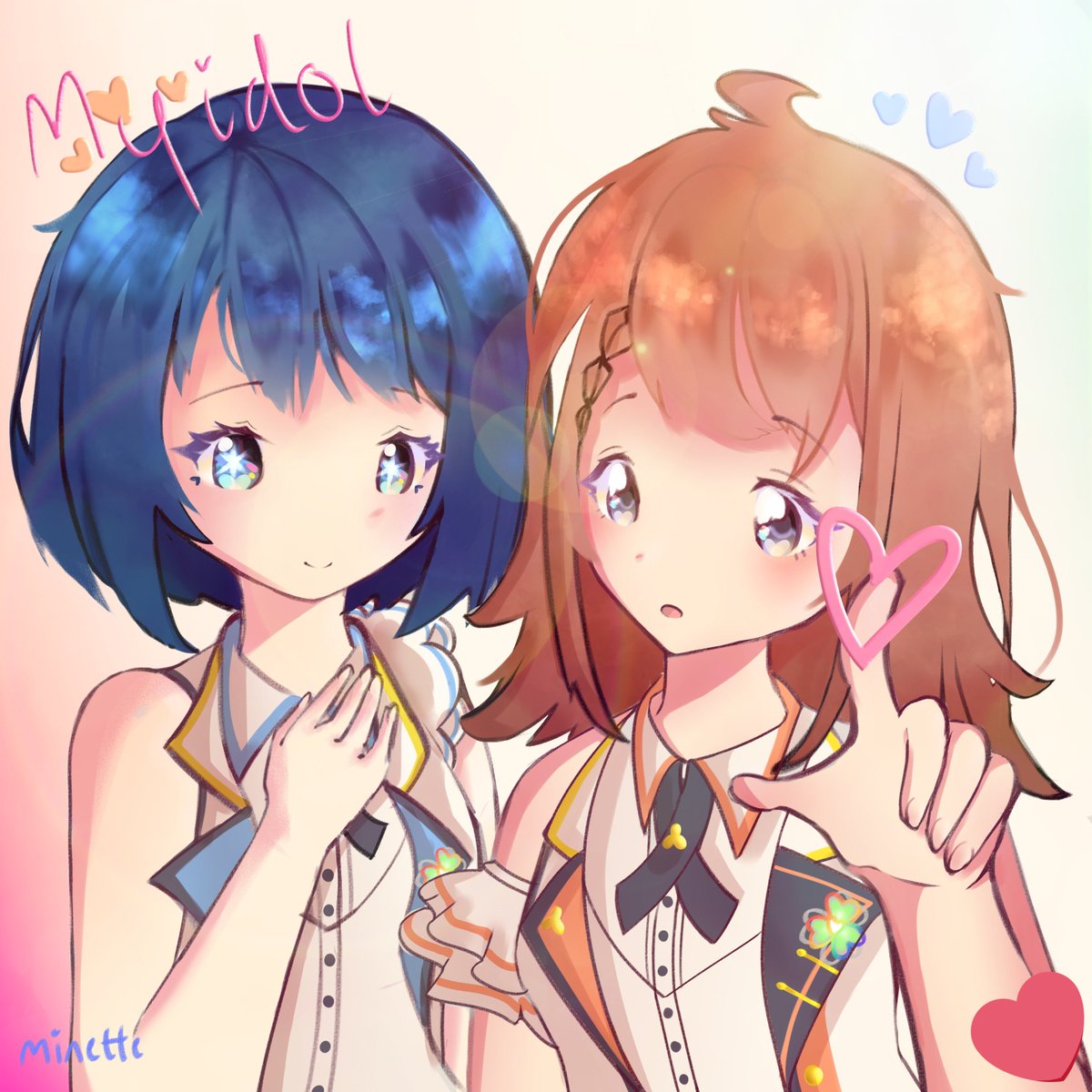 curekyun2's tweet photo. 【 #promotwt ❤️ 】
❀ i’m minette! :3
❀ 15・they/she/heart
I love singing, drawing and making music! i attached 2 of my drawings!
semi-selective fb 🌹
♡ + ↺ to be moots!!
#pjsktwt #prsktwt #precuretwt #harugotwt #kohanetwt #lesbianvisibilityweek https://t.co/VZt4AhzJbN