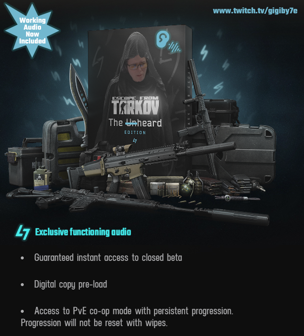 "You spoke, we heard." Battlestate drops new NEW edition.
Now includes working audio [Probably Not]