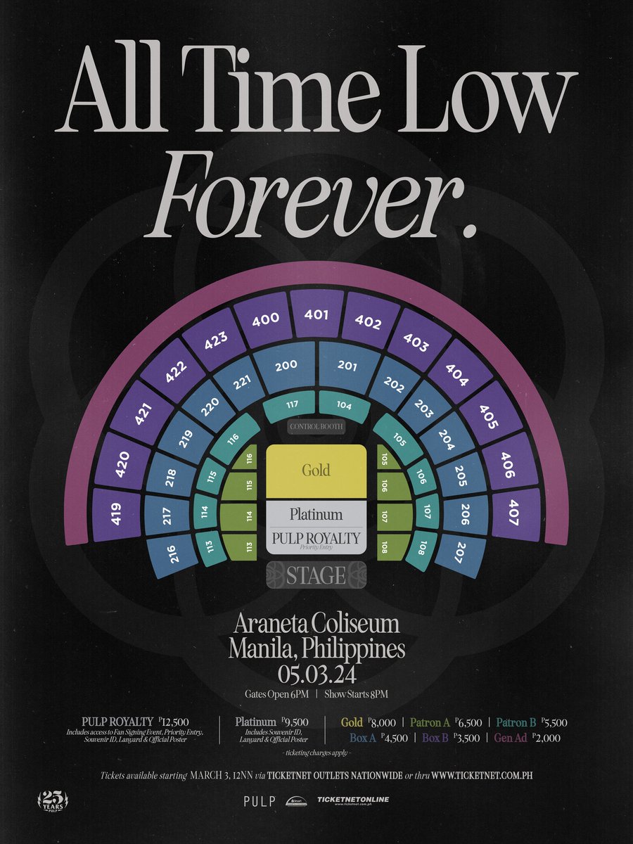 Pop-punk band @AllTimeLow  is coming to Manila for their 'Forever' tour concert at the Araneta Coliseum on May 3, 2024. Don't miss it!

READ: buzzsetter.com/all-time-low-f…

Secure your tickets now via TicketNet outlets nationwide and ticketnet.com.ph

#ALLTIMELOWinMANILA2024 is…