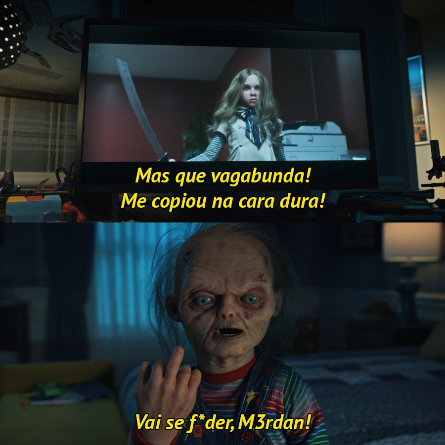 O Chucky xingando a M3gan foi o maior crossover que tivemos em anos.