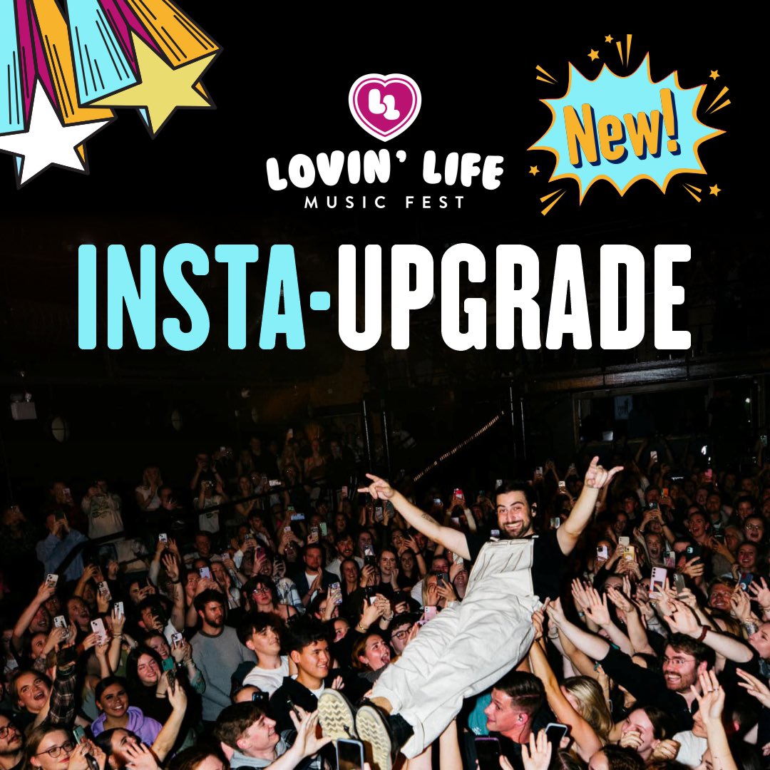 ALL NEW! Instantly upgrade for just the difference in ticket type prices!* GA > VIP, only $96 for a single day GA > VIP, only $310 for all 3 days Secure your upgrade now before the box office opens on Wednesday. Email us at info@lovinlifefest.com with your e-tix confirmation…