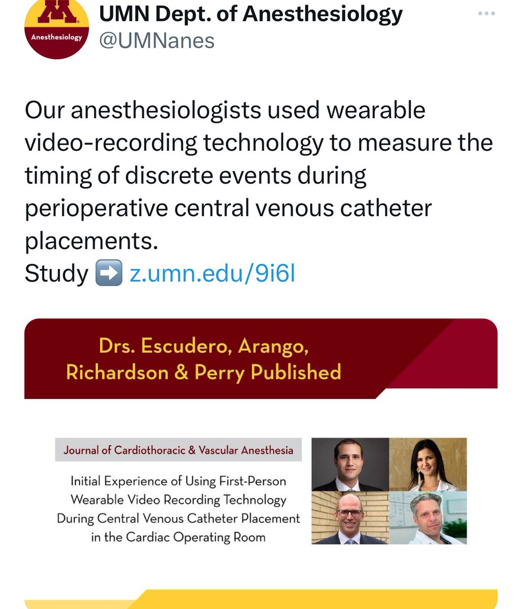 Initial Experience of Using First-Person #Wearable Video Recording Technology During Central Venous Catheter Placement in the Cardiac Operating Room #anesthesia jcvaonline.com