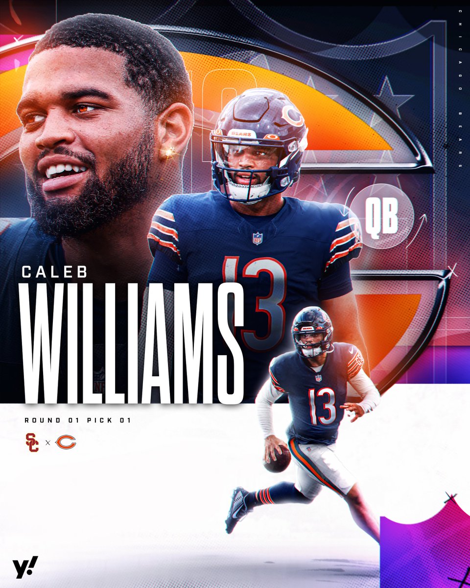 It's official. CALEB WILLIAMS IS A CHICAGO BEAR 🐻