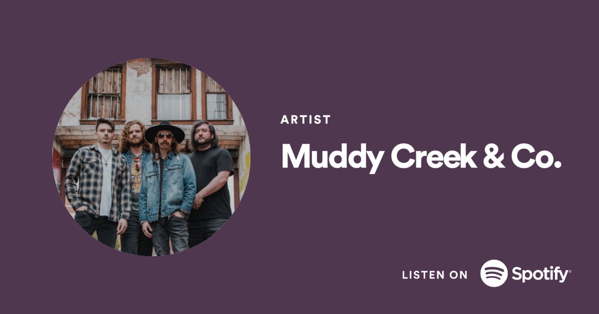 Friends! Please go give us a lil follow on spotify, 2 new songs are up &amp; more are on their way! New album this year ✌️

Stream here ⤵️ open.spotify.com/artist/1MoD0Wi…

#yallternative #spotify #NewMusic #muddycreekandco