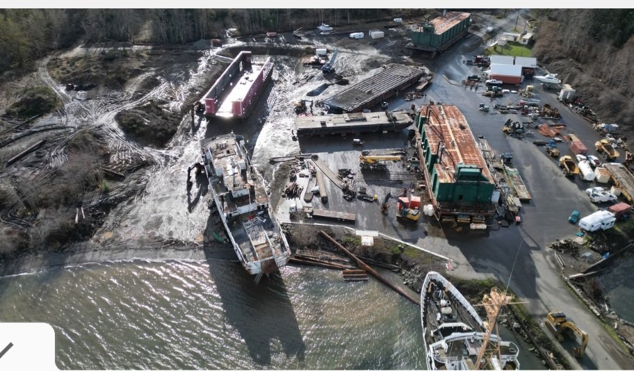 No community consultation is required  because Log Handling and Storage of ships greater than 500GT are not materially different, said, @nathancullen.  Yup, every log sort can become a shipbreaking facility under #WLRS.  #021050 used to be log handling. Now it looks like this.