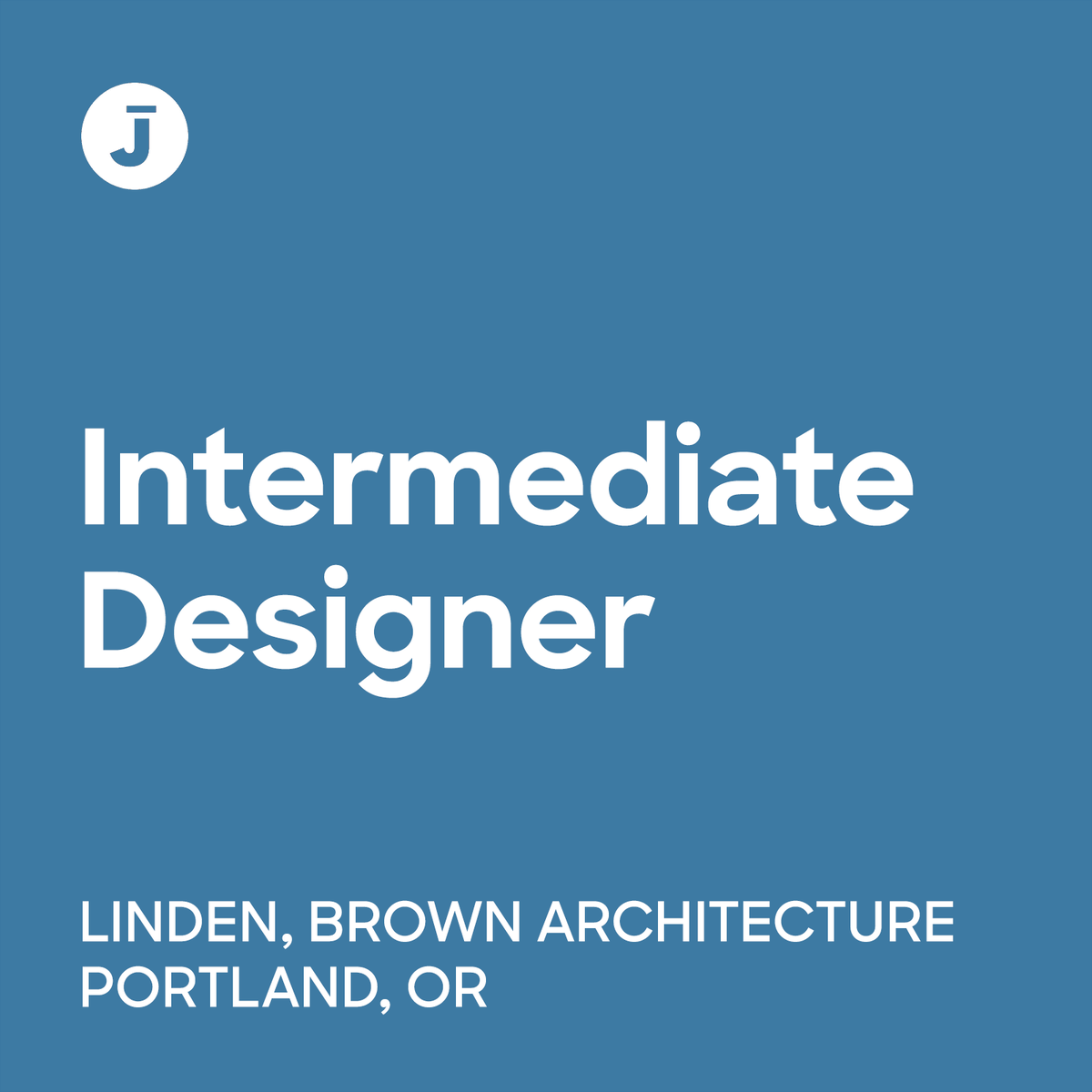 Today's Employer of the Day is Linden, Brown Architecture. They're currently hiring an Intermediate Designer in Portland, Oregon.

arcnct.co/4d6EH9I

#ArchinectJobs #ArchinectEOTD #ArchitectureJobs #PortlandJobs #PDXJobs