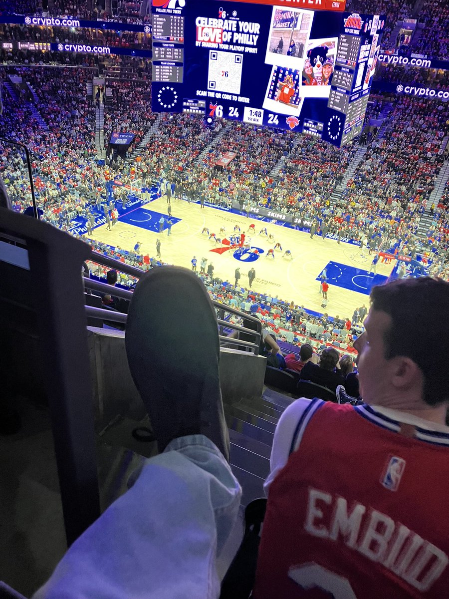 _actionjackson5's tweet photo. #snipes76 @sixers letβs go !!! Turn it up boys https://t.co/feHhFxj6Qp
