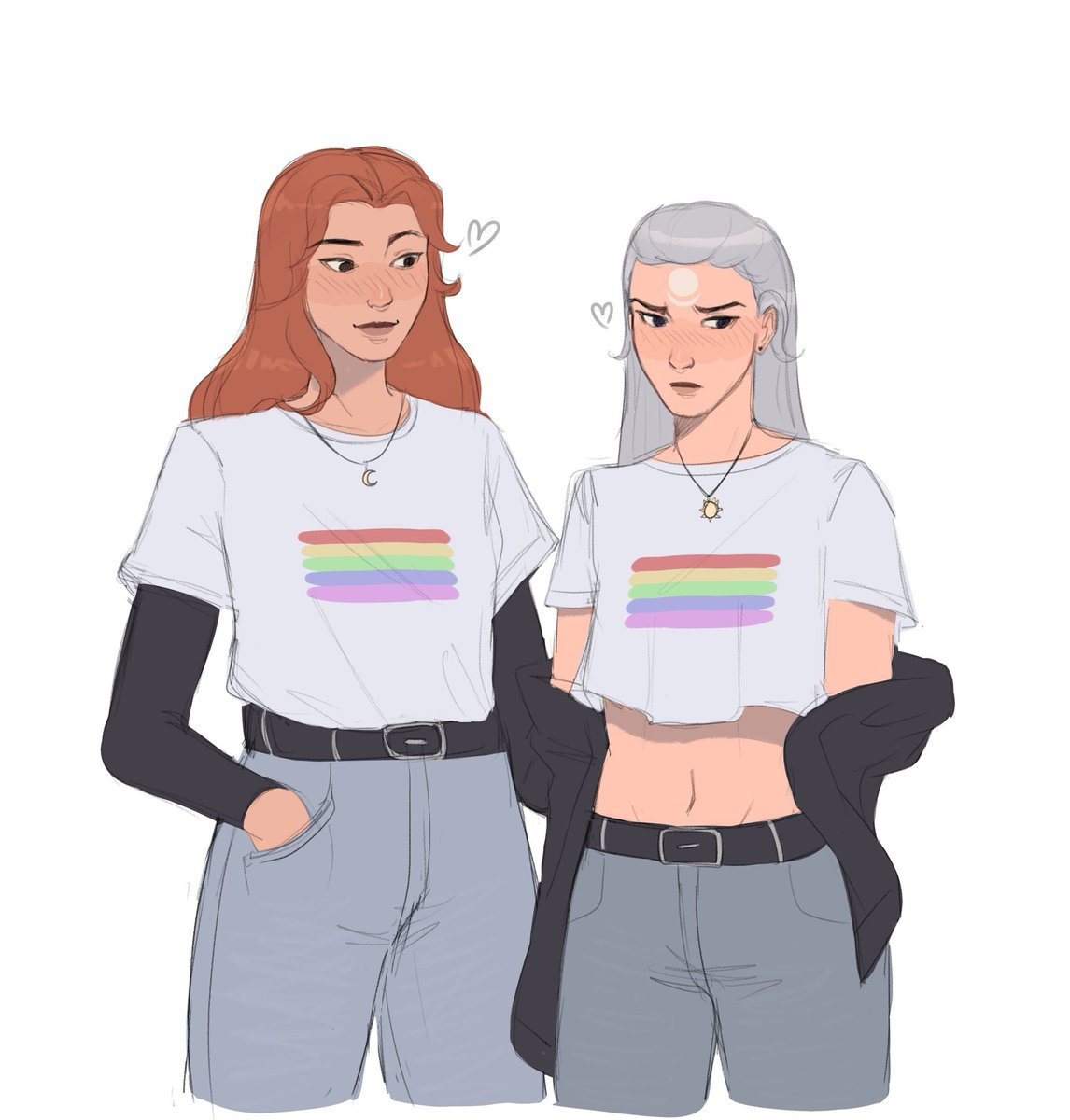 What a beautifull day to be a lesbian isn't it? Happy #lesbianvisibilityweek ❤️🧡🤍💗💜 #caitvi #leodia