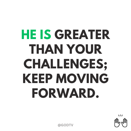 GODTV's tweet photo. HE is greater than your challenges; keep moving forward.
#Christ #JesusSaves #HopeCampaign #Hallelujah
WATCH AND BE BLESSED 24/7
https://t.co/MG6fBaviAF https://t.co/1tShmGnPwf