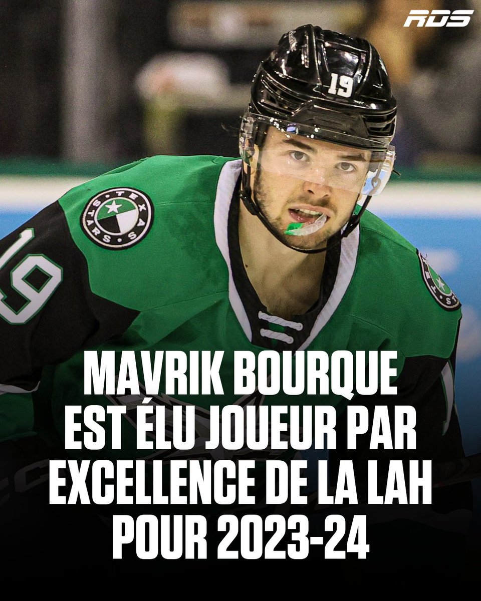 Mavrik Bourque est le récipiendaire du trophée Les Cunningham remis au joueur par excellence de la LAH pour la saison 2023-24! 👏 #MVP