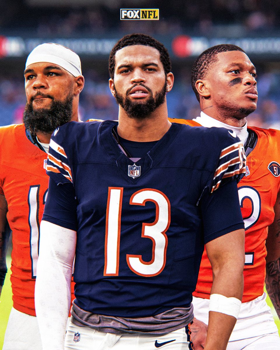 NFLonFOX's tweet photo. The Big 3 in Chicago 🐻🤩 @ChicagoBears https://t.co/jsrggTGurb